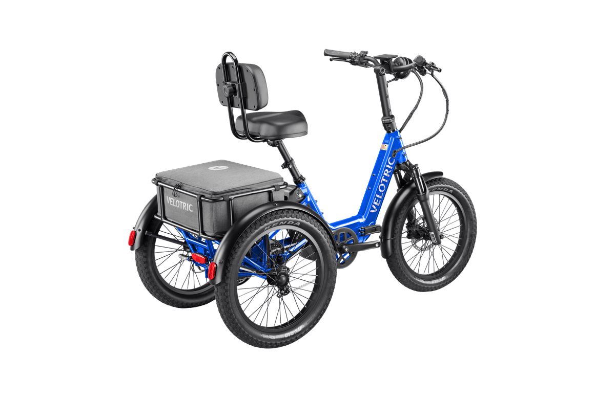 Velotric Triker adult electric trike 1_royal blue_rear